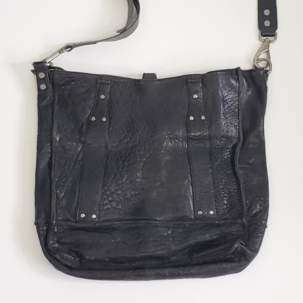 Will Leather Goods Black Lwather Crossbody Purse - Picture 4 of 8